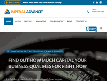 Tablet Screenshot of imperialadvance.com